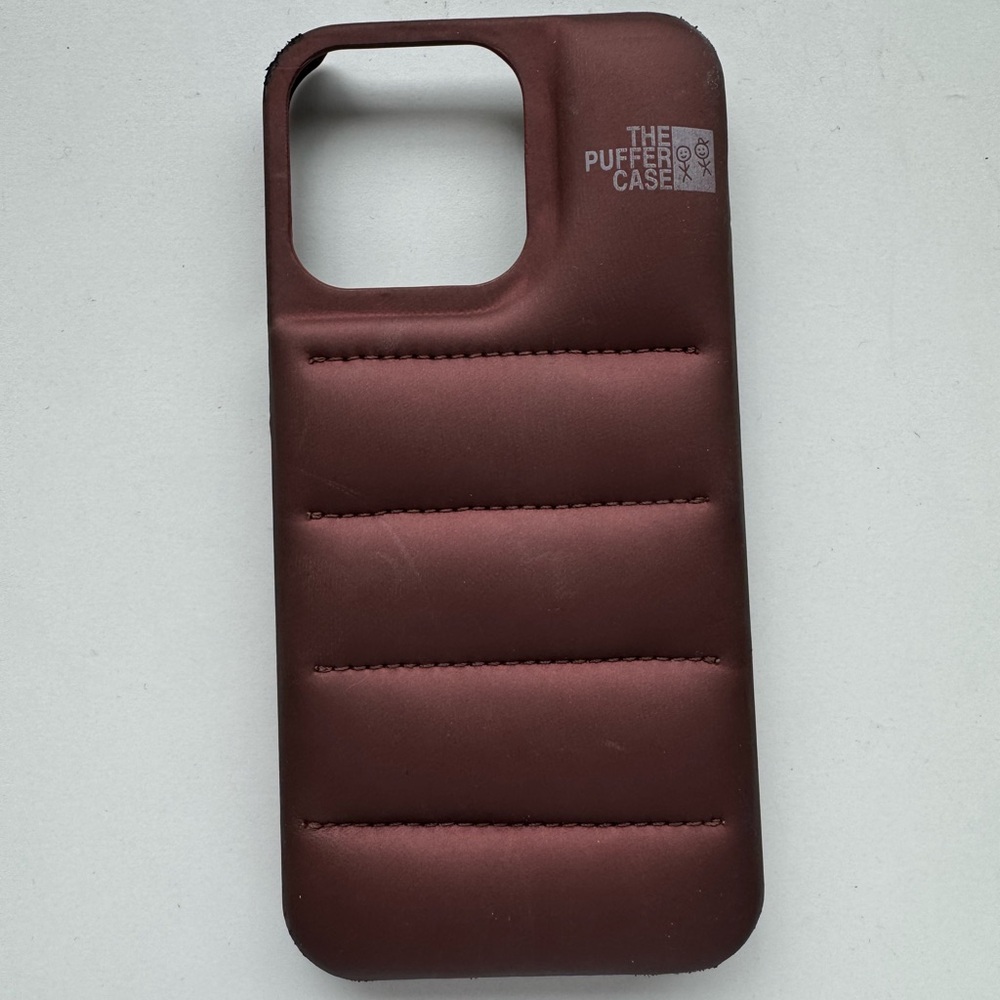 Burgundy The Puffer Case iPhone 13Pro Phone Case